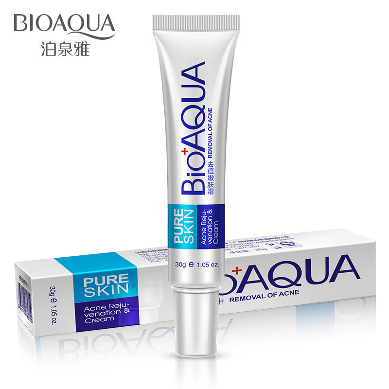 BIOAQUA Herbal Face Cream Anti Acne Treatment Cream Herbal Scar Removal Oily Skin Acne Spots Skin Care Face